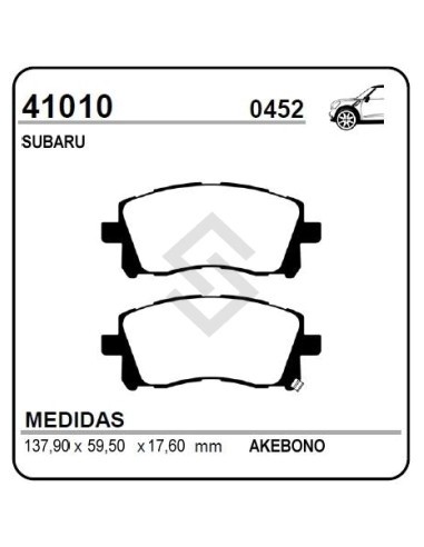 Im Past. Freno Del. Subaru Forester (08/97-09/02) Impreza / Legacy 97/...