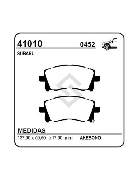 Im Past. Freno Del. Subaru Forester (08/97-09/02) Impreza / Legacy 97/...