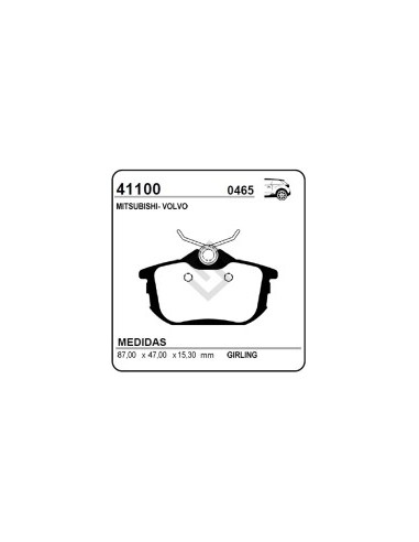 Im Past. Freno Tras. Mitsubishi Carisma / Volvo S-40 95/07