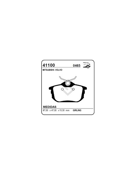Im Past. Freno Tras. Mitsubishi Carisma / Volvo S-40 95/07