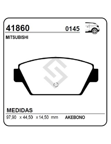 Im Past. Freno Tras. Mitsubishi Eclipse 2.0i 16v 91/95 (d2a)