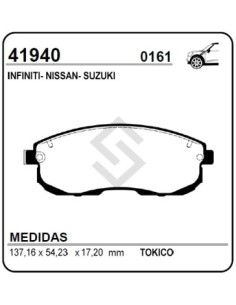 Im Past. Freno Del. Nissan Tiida 1.8 07/... /200 Sx / 350 Z / Altima I / Maxima Iii / Sentra V