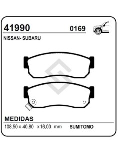 Im Past. Freno Del. Nissan Cherry / Pulsar / Sentra / Sunny I / Sunny Ii - Subaru Justy