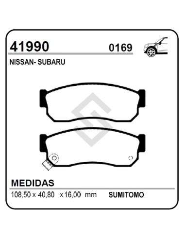 Im Past. Freno Del. Nissan Cherry / Pulsar / Sentra / Sunny I / Sunny Ii - Subaru Justy