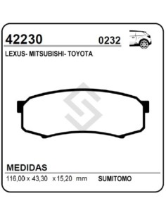 Im Past. Freno Tras. Toyota Hilux Sw4 05/.. - Land Cruiser Prado 03/... -  Mitsubishi Montero Full 09/...