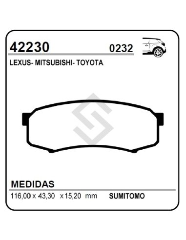 Im Past. Freno Tras. Toyota Hilux Sw4 05/.. - Land Cruiser Prado 03/... -  Mitsubishi Montero Full 09/...