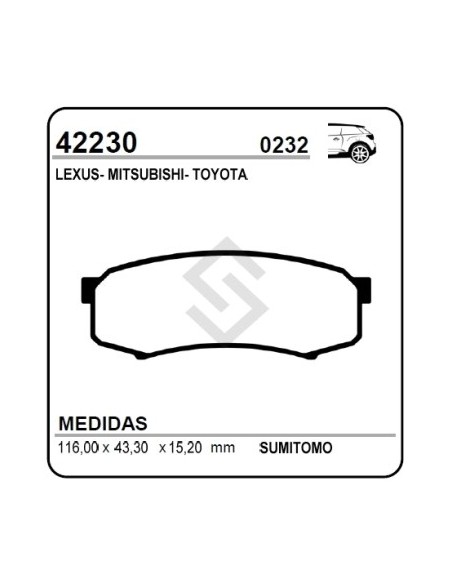 Im Past. Freno Tras. Toyota Hilux Sw4 05/.. - Land Cruiser Prado 03/... -  Mitsubishi Montero Full 09/...