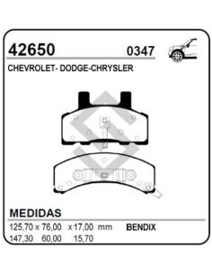 Im Past. Freno Del. Dodge Ram 1500 01/94 / Blazer 91/96 Jimmy (01/70-12/01)