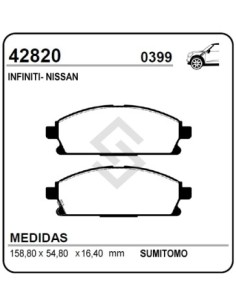 Im Past. Freno Del. Nissan X-trail 01/04