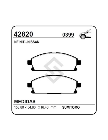 Im Past. Freno Del. Nissan X-trail 01/04