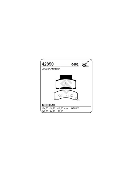 Im Past. Freno Del. Dodge  Ram 2500 94/99 (gruesa)