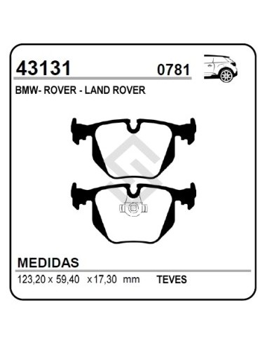Im Past. Freno Tras. Bmw Serie 3 / M3 99/...