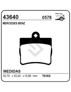 Im Past. Freno Tras. M.benz  C180 / C200 / C230 / C250 / E200 / E220 97/...