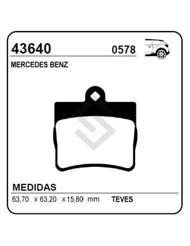 Im Past. Freno Tras. M.benz  C180 / C200 / C230 / C250 / E200 / E220 97/...