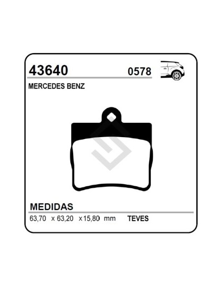 Im Past. Freno Tras. M.benz  C180 / C200 / C230 / C250 / E200 / E220 97/...