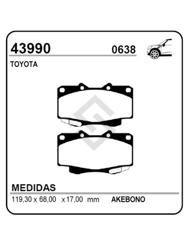 Im Past. Freno Del. Toyota Pick Up Tacoma 4x2 4x4 99/...
