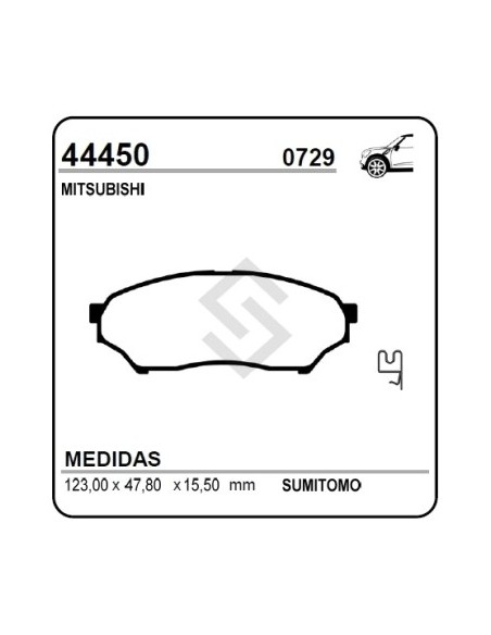 Im Past. Freno Del. Mitsubishi Montero 1.8 01/...