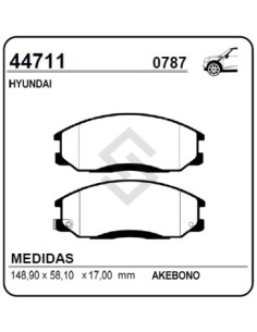Im Past. Freno Del. Hyundai Santa Fe 2.0-2.4-2.7  00/...