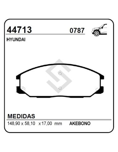 Im Past. Freno Del. Hyundai Santa Fe 01/...