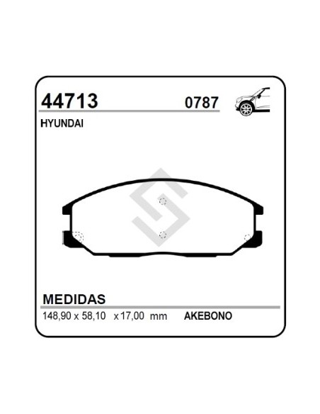 Im Past. Freno Del. Hyundai Santa Fe 01/...