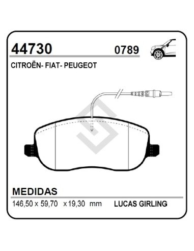 Pg Past. Freno Del. Expert Hdi 04/... P.807 Hdi 02/... C8 02/...