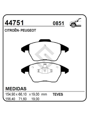 Pg Past. Freno Del. P.307 03/... - Citroen C4 04/...