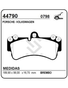 Im Past. Freno Del. Porsche Cayenne 3.2 / 4.5 - Vw Touareg (aro 17) 03/...