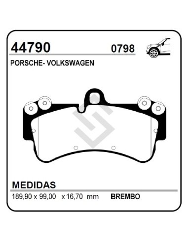 Im Past. Freno Del. Porsche Cayenne 3.2 / 4.5 - Vw Touareg (aro 17) 03/...