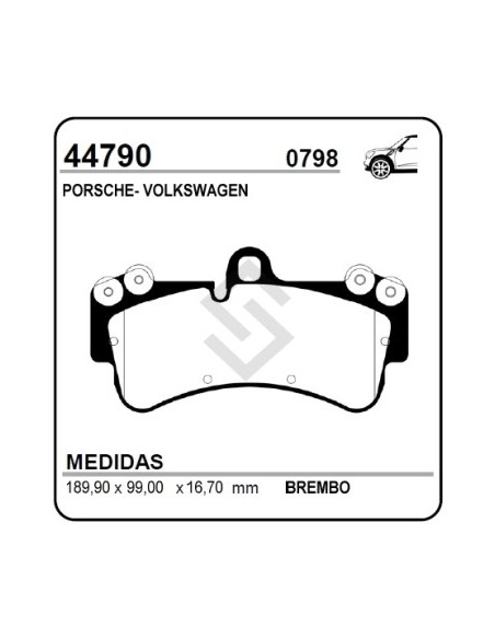 Im Past. Freno Del. Porsche Cayenne 3.2 / 4.5 - Vw Touareg (aro 17) 03/...