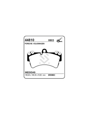 Im Past. Freno Del. Audi Q7 07/... Porsche Cayenne 3.2 / 4.5 - Vw Touareg (aro 18) .../02