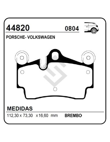 Im Past. Freno Tras. Porsche Cayenne 3.2 / 4.5  .../02  -  Vw Touareg 02/...