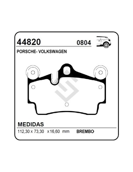 Im Past. Freno Tras. Porsche Cayenne 3.2 / 4.5  .../02  -  Vw Touareg 02/...