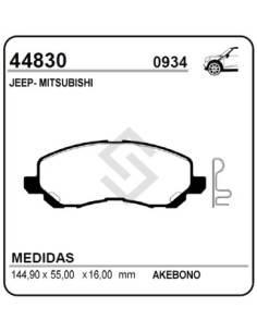 Im Past. Freno Del. Mitsubishi Outlander/galant 00/... - Jeep Patriot/compass 08/..