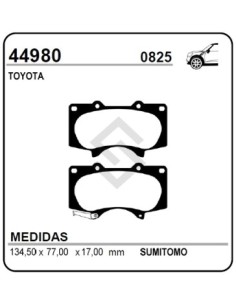 Im Past. Freno Del. Toyota 4 Runner - Sw4 05/.. / Lexus Gs 470  05/...