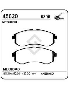 Im Past. Freno Del. Mitsubishi L-200 Sport 2.5 Hpe / 2.5 D. / Montero Sport