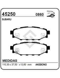 Im Past. Freno Tras. Subaru Legacy Iv Sedan/sw4 04/05 - Forester Iii 08/... - Outback Iii Sw 04/05