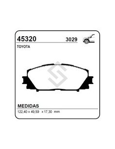 Im Past. Freno Del. Toyota Yaris 10/... Corolla X1 12/... Prius Iii 11/...
