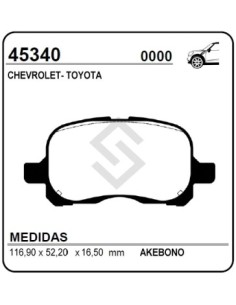 Im Past. Freno Del. Toyota Corolla 02/...