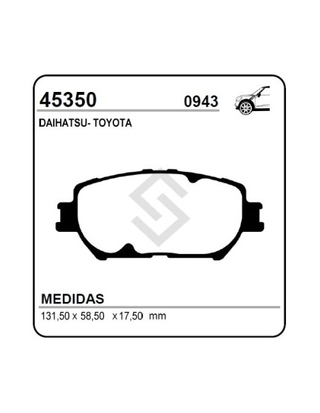 Im Past. Freno Del. Toyota Camry 00/... - Daihatsu Altis 00/...