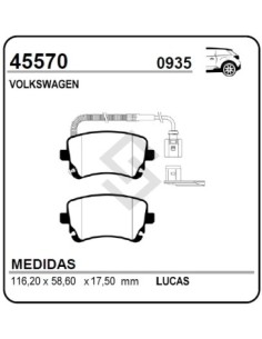 Vw Past. Freno Tras. Multivan 1.9tdi 03/...