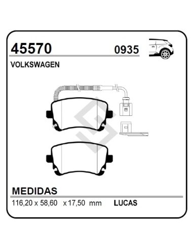 Vw Past. Freno Tras. Multivan 1.9tdi 03/...