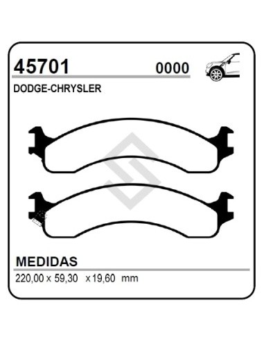 Im Past. Freno Del. Dodge Ram 1500 4wd 00/01 / Ram 2500/3500 00/01 / Ram 2500/3500 4wd 00/...