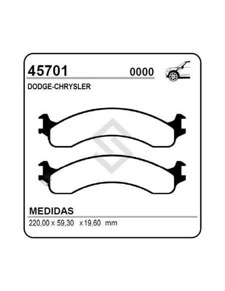 Im Past. Freno Del. Dodge Ram 1500 4wd 00/01 / Ram 2500/3500 00/01 / Ram 2500/3500 4wd 00/...