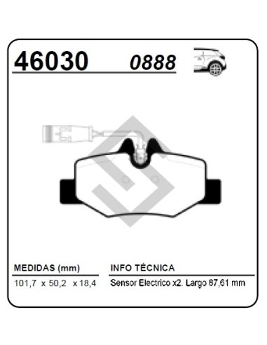 Im Past. Freno Tras. M.benz Viano/vito 03/...