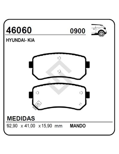 Im Past. Freno Tras. Hyundai Accent Iii / I30 - I30 Sw / Kia Cee D / Pride / Rio