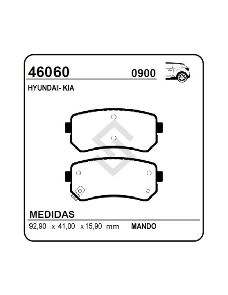 Im Past. Freno Tras. Hyundai Accent Iii / I30 - I30 Sw / Kia Cee D / Pride / Rio