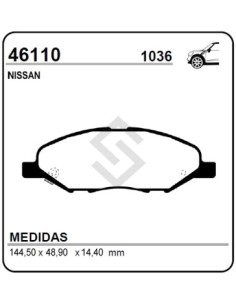 Im Past. Freno Del. Nissan Tiida 08/...