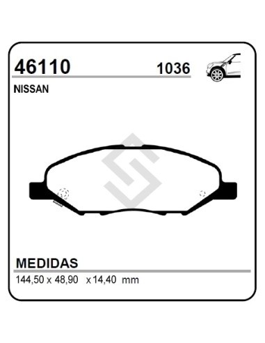 Im Past. Freno Del. Nissan Tiida 08/...