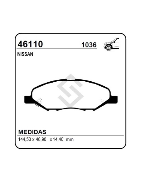 Im Past. Freno Del. Nissan Tiida 08/...