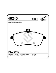 Im Past. Freno Del.m.benz  C180 / C200 / C250 / C300 / C350